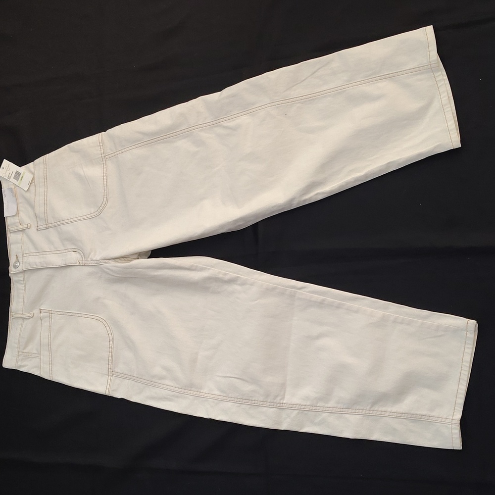 Jessica Simpson Ankle Barrel Jeans in Ecru | Size 10/ 30 - Picture 6 of 14
